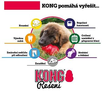 KONG Classic granát pro psy, červený