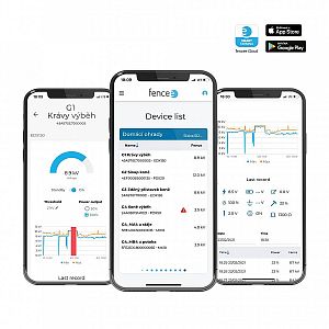Po připojení na fencee Cloud přehledně vidíte všechny důležité hodnoty generátorů