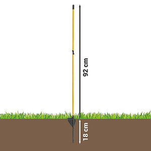 Sklolaminátová tyčka pro elektrický ohradník - délka nad zemí 92 cm